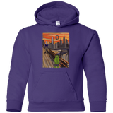 Sweatshirts Purple / YS Angry Scream Youth Hoodie