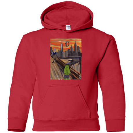 Sweatshirts Red / YS Angry Scream Youth Hoodie