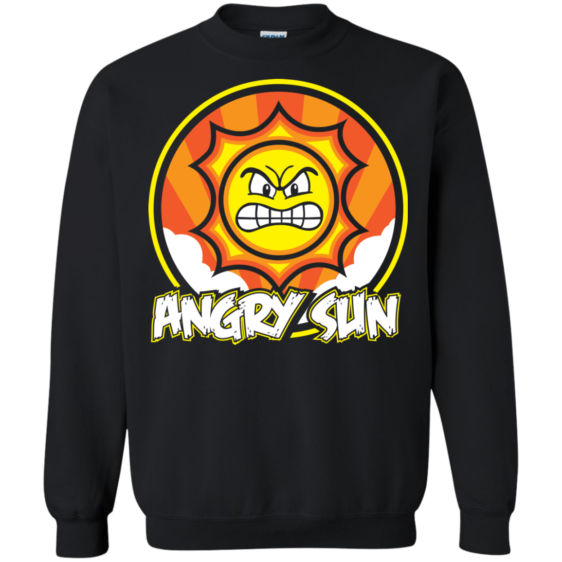 Sweatshirts Black / S Angry Sun Crewneck Sweatshirt