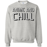 Sweatshirts Ash / Small Anime and chill Crewneck Sweatshirt