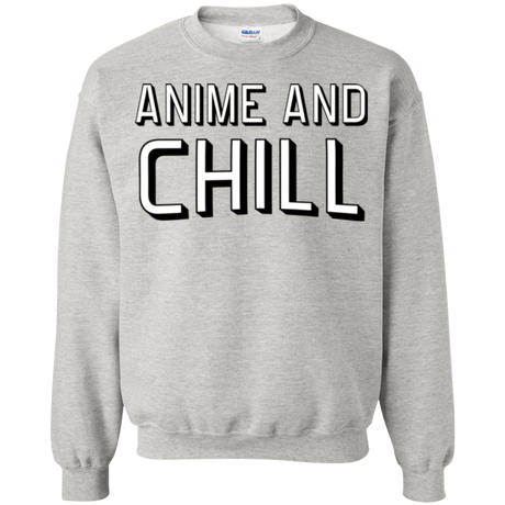 Sweatshirts Ash / Small Anime and chill Crewneck Sweatshirt