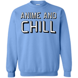 Sweatshirts Carolina Blue / Small Anime and chill Crewneck Sweatshirt