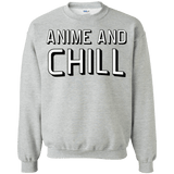Sweatshirts Sport Grey / Small Anime and chill Crewneck Sweatshirt