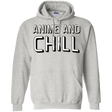 Sweatshirts Ash / Small Anime and chill Pullover Hoodie