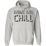 Sweatshirts Ash / Small Anime and chill Pullover Hoodie