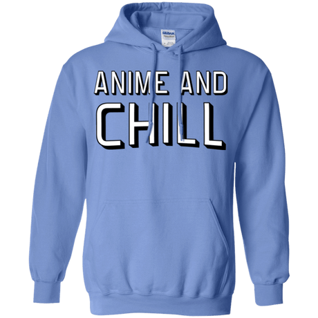 Sweatshirts Carolina Blue / Small Anime and chill Pullover Hoodie