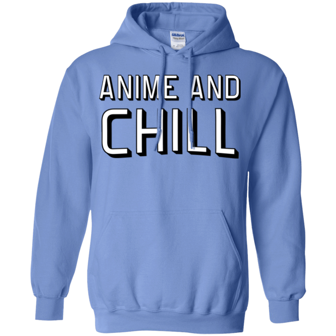 Sweatshirts Carolina Blue / Small Anime and chill Pullover Hoodie