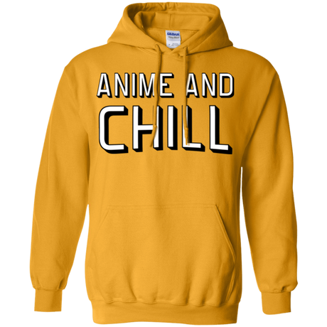 Sweatshirts Gold / Small Anime and chill Pullover Hoodie