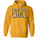 Sweatshirts Gold / Small Anime and chill Pullover Hoodie