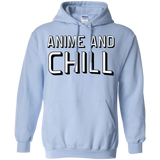 Sweatshirts Light Blue / Small Anime and chill Pullover Hoodie