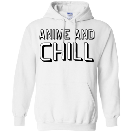 Sweatshirts White / Small Anime and chill Pullover Hoodie
