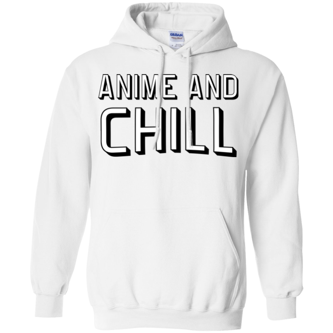 Sweatshirts White / Small Anime and chill Pullover Hoodie