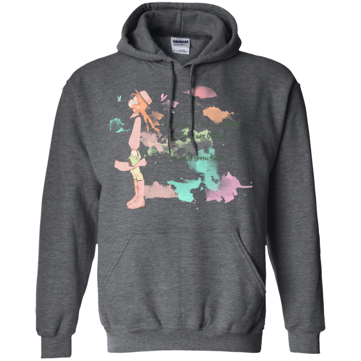 Sweatshirts Dark Heather / Small Anne of Green Gables 2 Pullover Hoodie