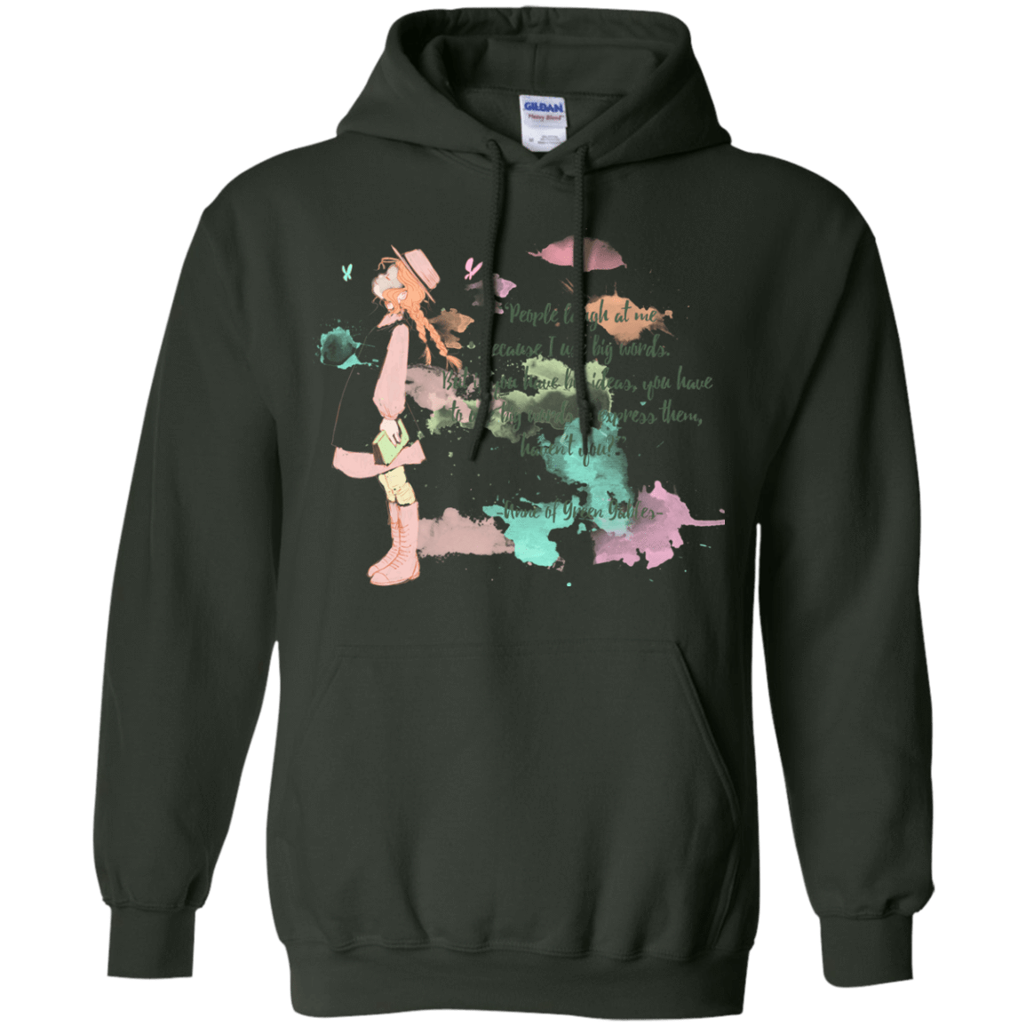 Sweatshirts Forest Green / Small Anne of Green Gables 3 Pullover Hoodie