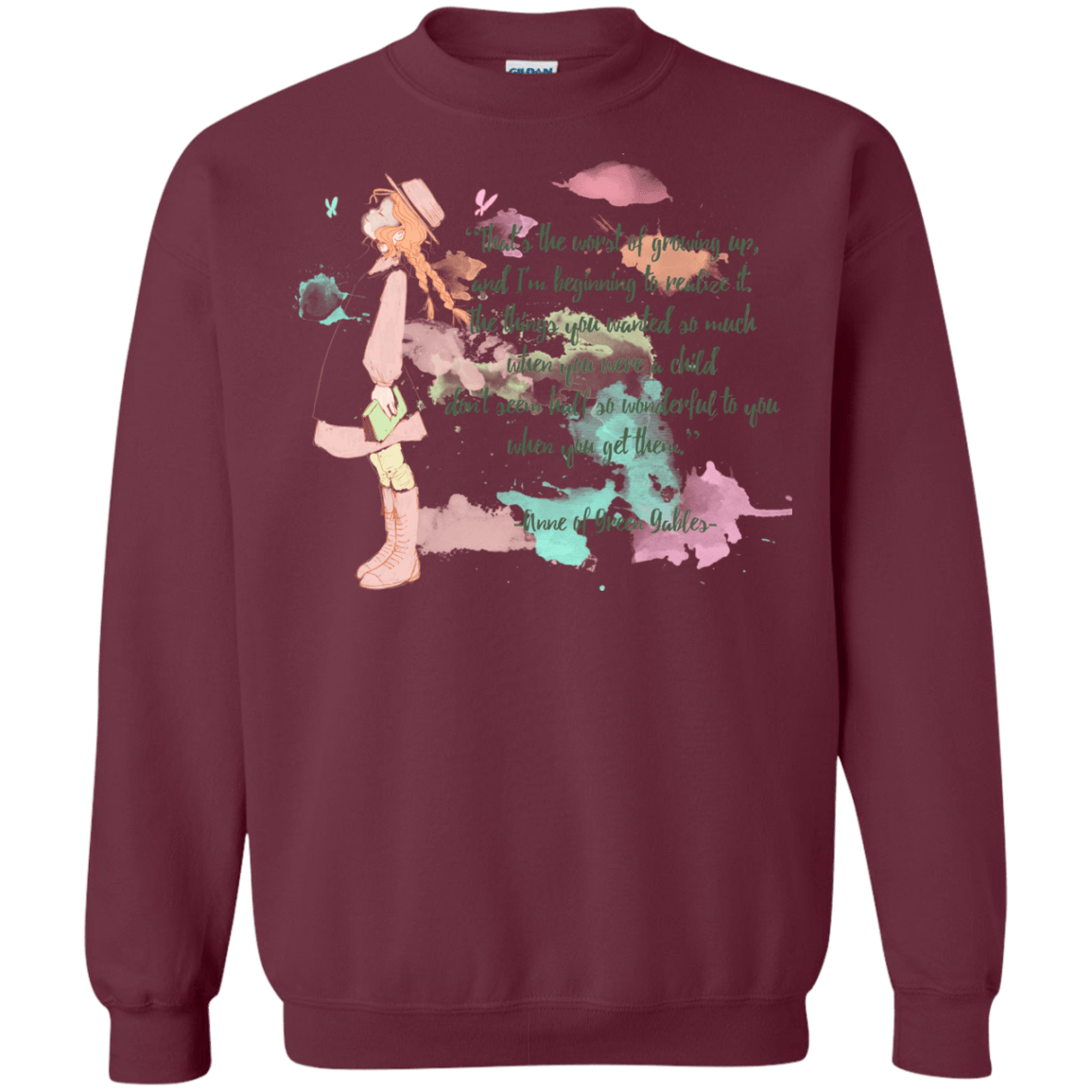 Sweatshirts Maroon / Small Anne of Green Gables 5 Crewneck Sweatshirt