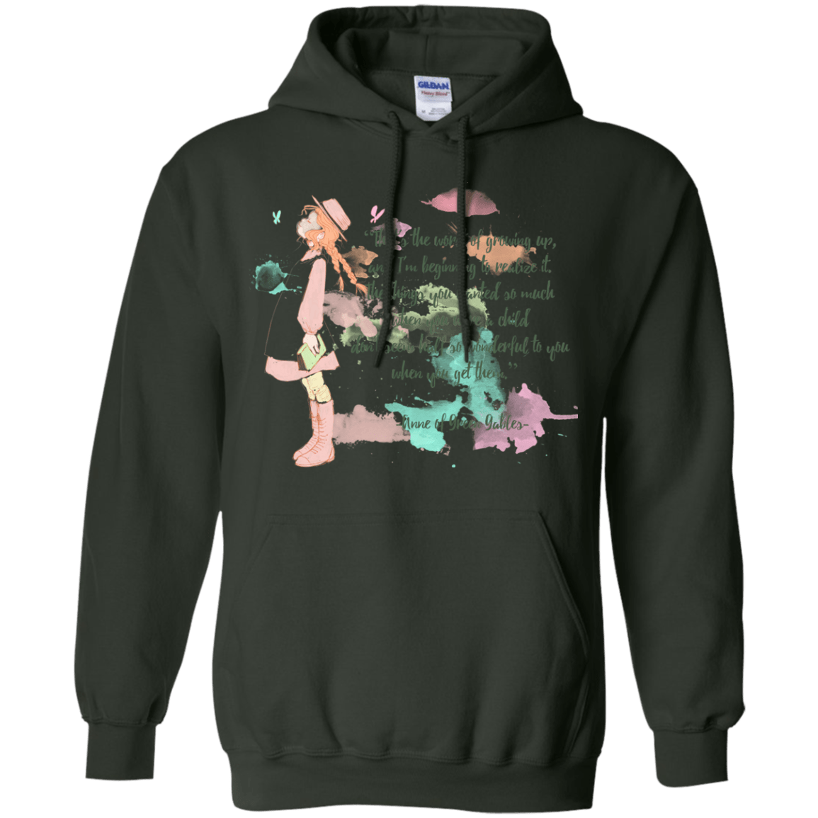 Sweatshirts Forest Green / Small Anne of Green Gables 5 Pullover Hoodie