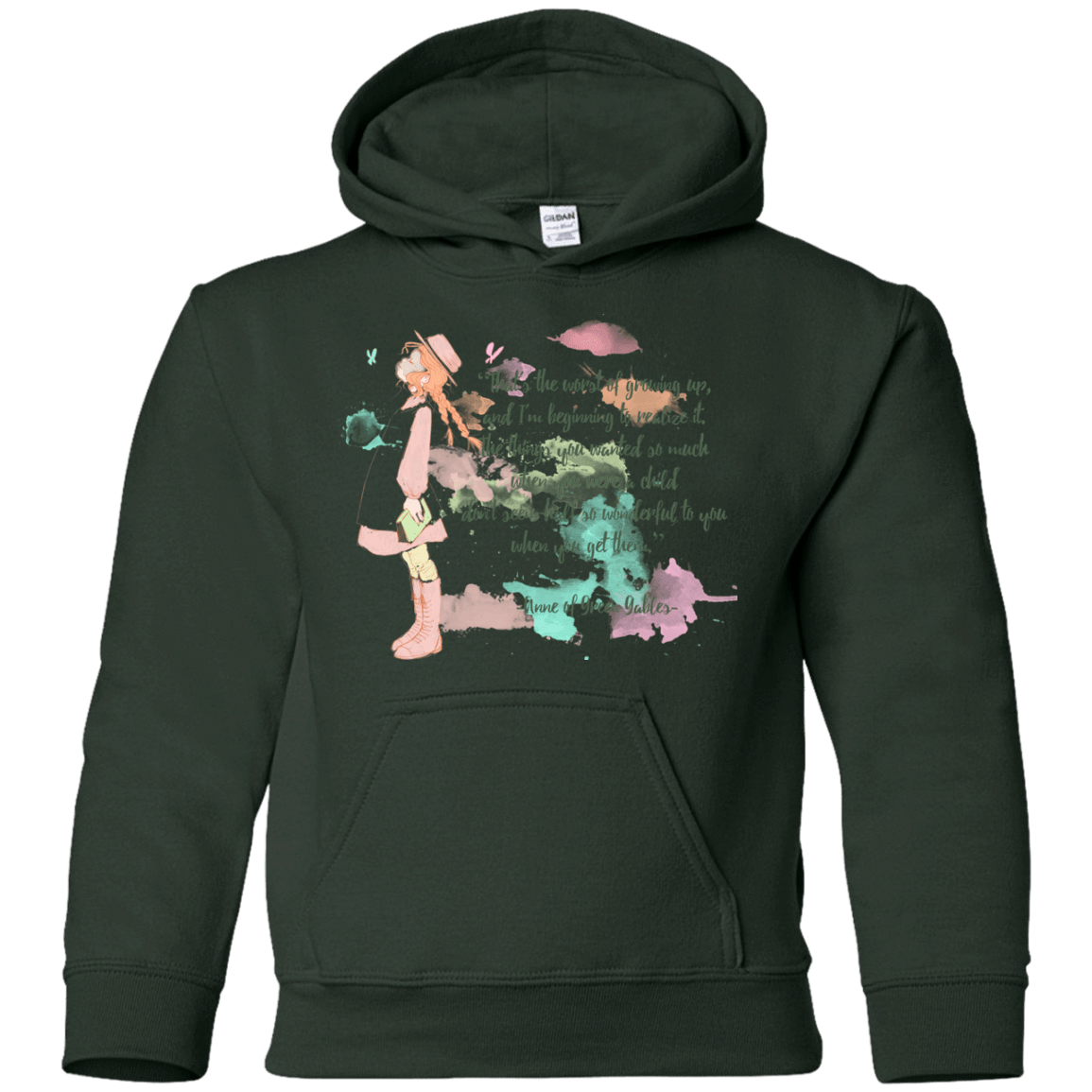 Sweatshirts Forest Green / YS Anne of Green Gables 5 Youth Hoodie