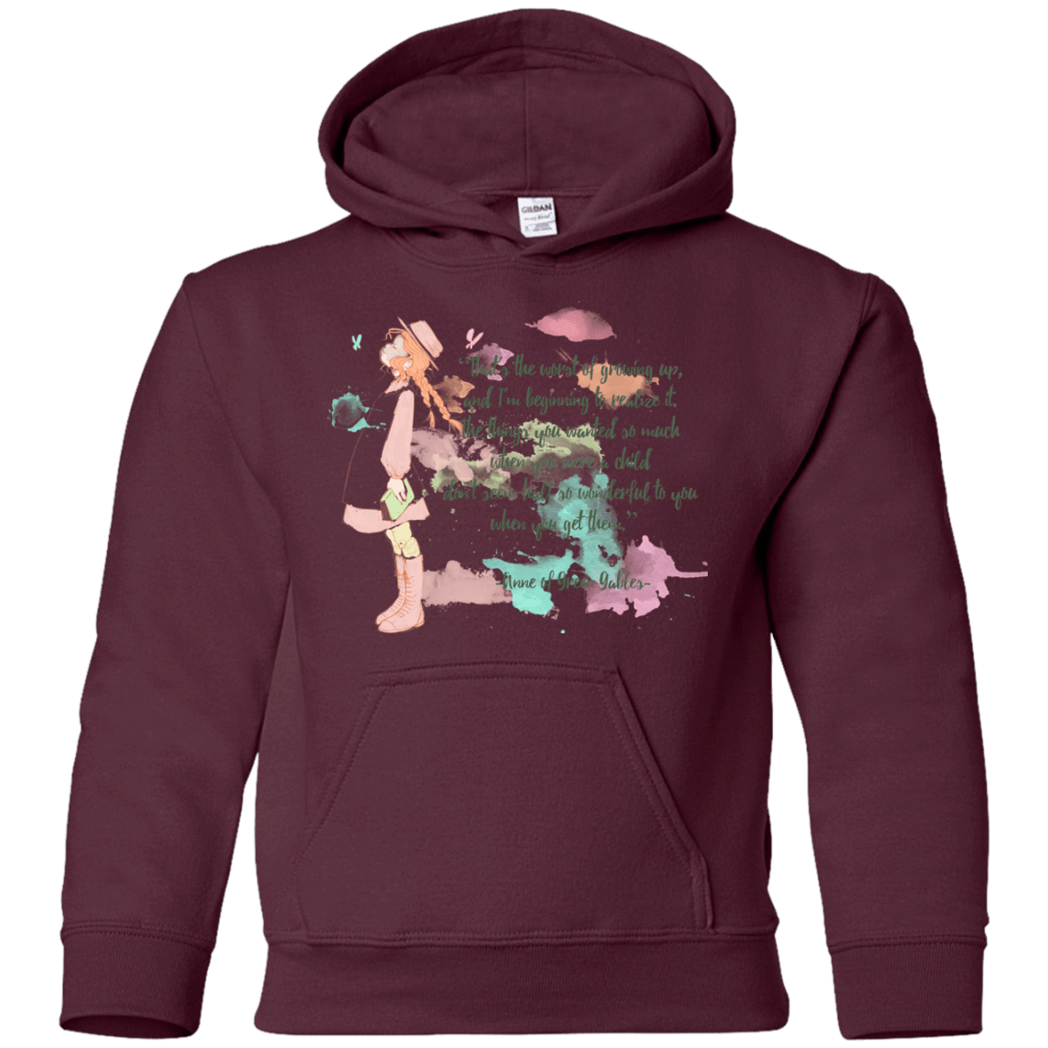 Sweatshirts Maroon / YS Anne of Green Gables 5 Youth Hoodie