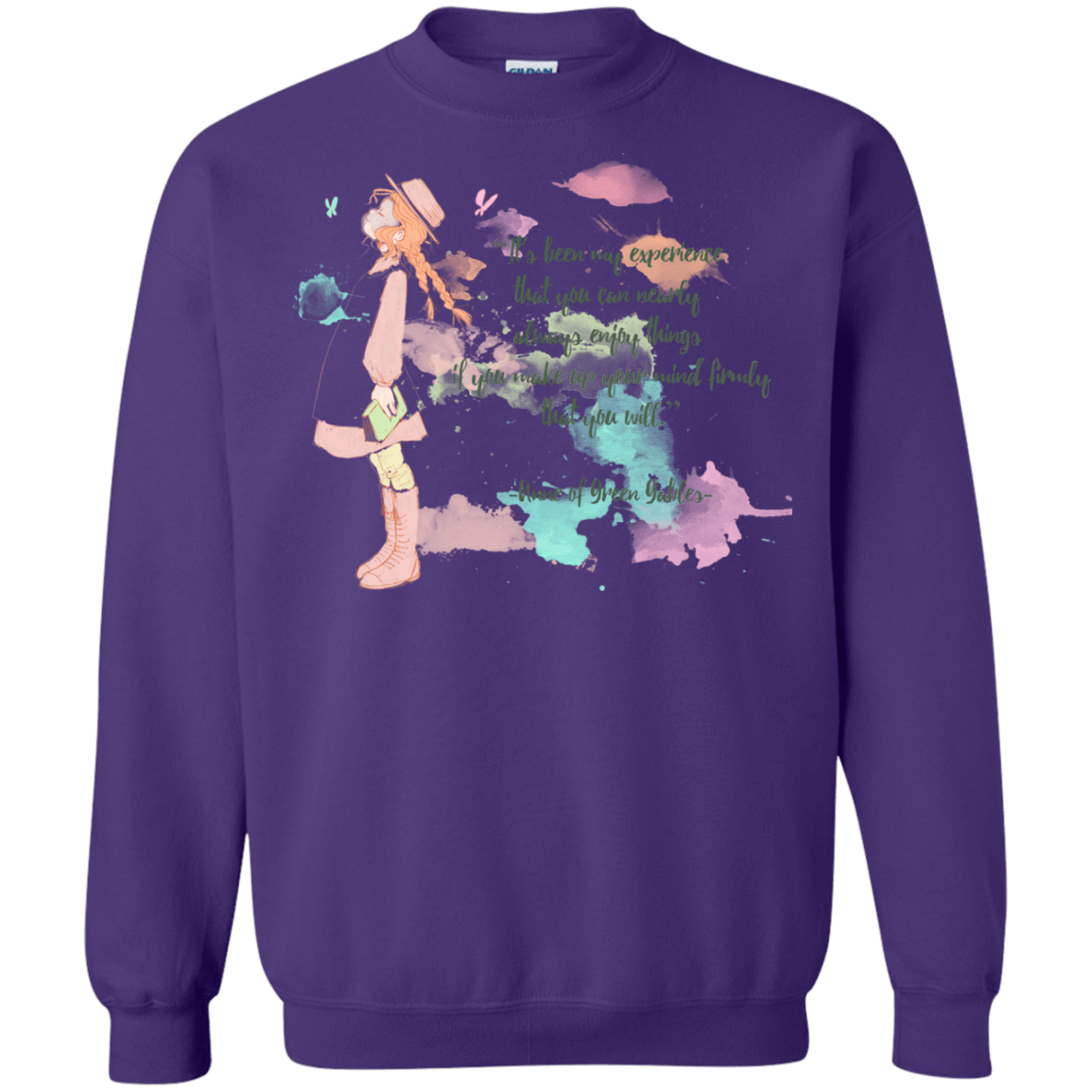 Sweatshirts Purple / Small Anne of Green Gables Crewneck Sweatshirt