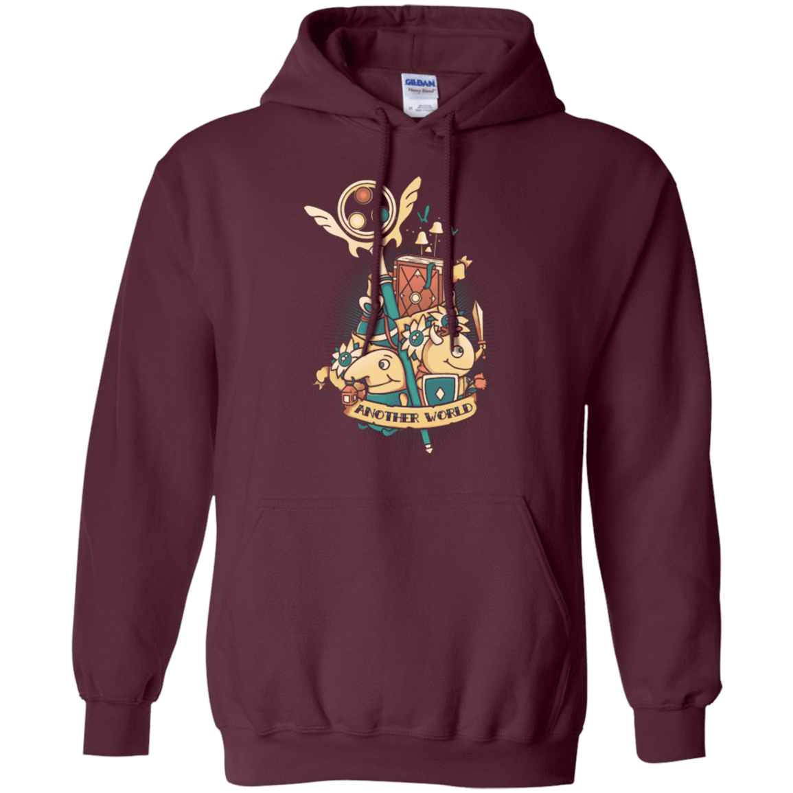Sweatshirts Maroon / Small Another world Pullover Hoodie