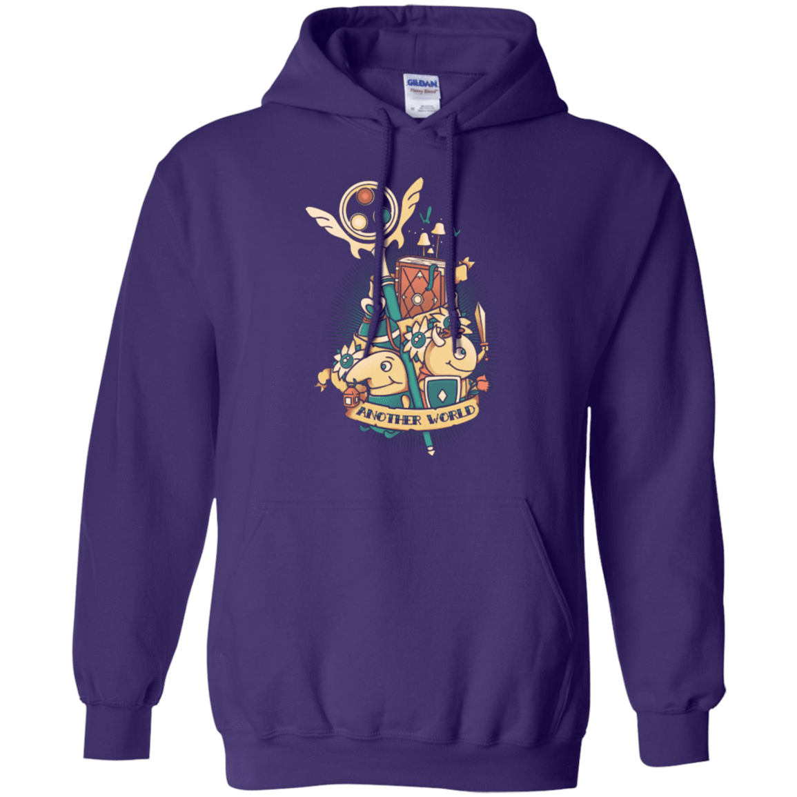 Sweatshirts Purple / Small Another world Pullover Hoodie