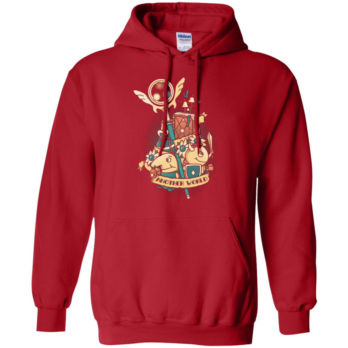 Sweatshirts Red / Small Another world Pullover Hoodie