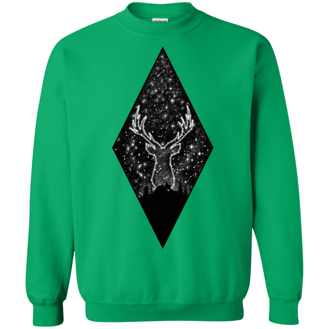 Sweatshirts Irish Green / S Antler Stars Crewneck Sweatshirt