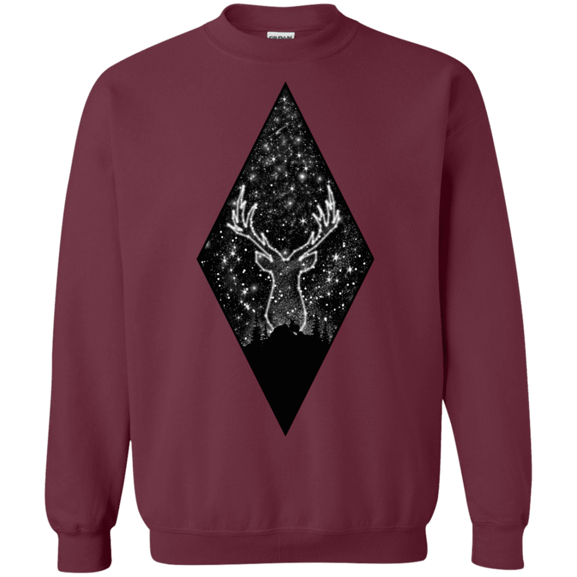 Sweatshirts Maroon / S Antler Stars Crewneck Sweatshirt