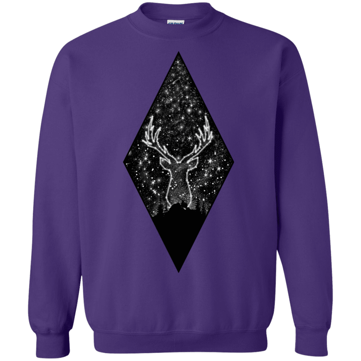 Sweatshirts Purple / S Antler Stars Crewneck Sweatshirt