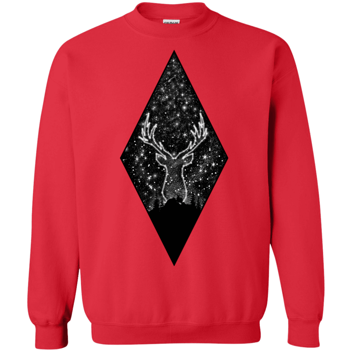 Sweatshirts Red / S Antler Stars Crewneck Sweatshirt