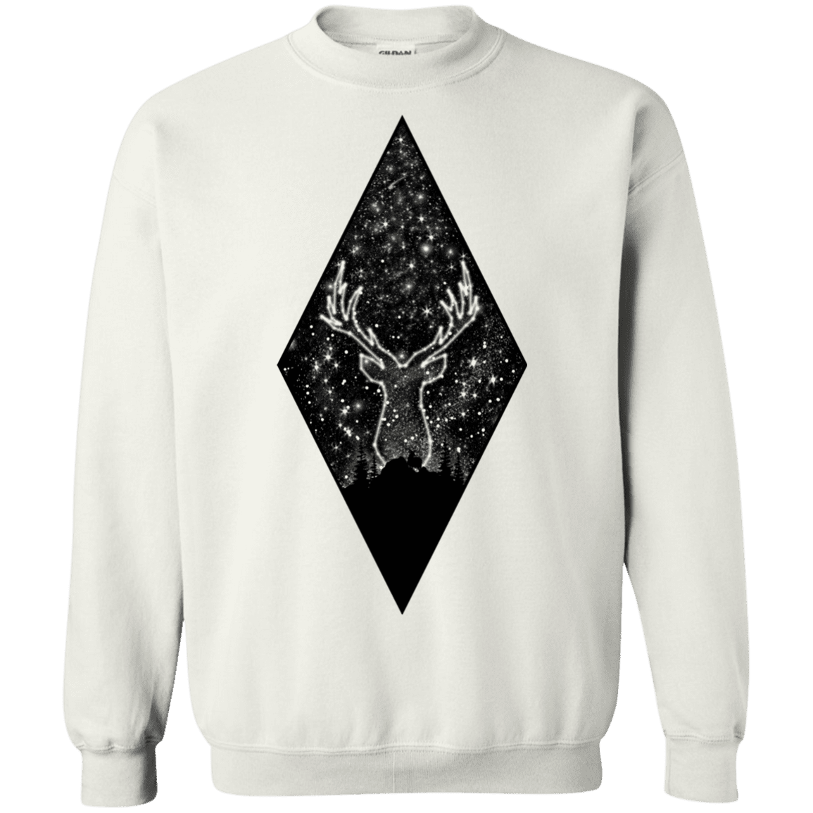 Sweatshirts White / S Antler Stars Crewneck Sweatshirt