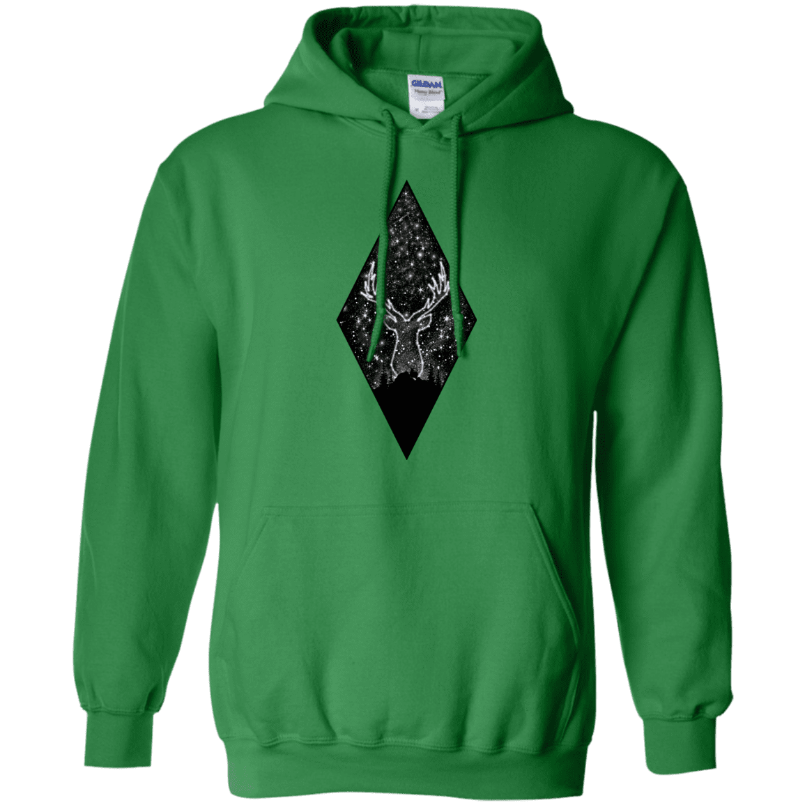 Sweatshirts Irish Green / S Antler Stars Pullover Hoodie