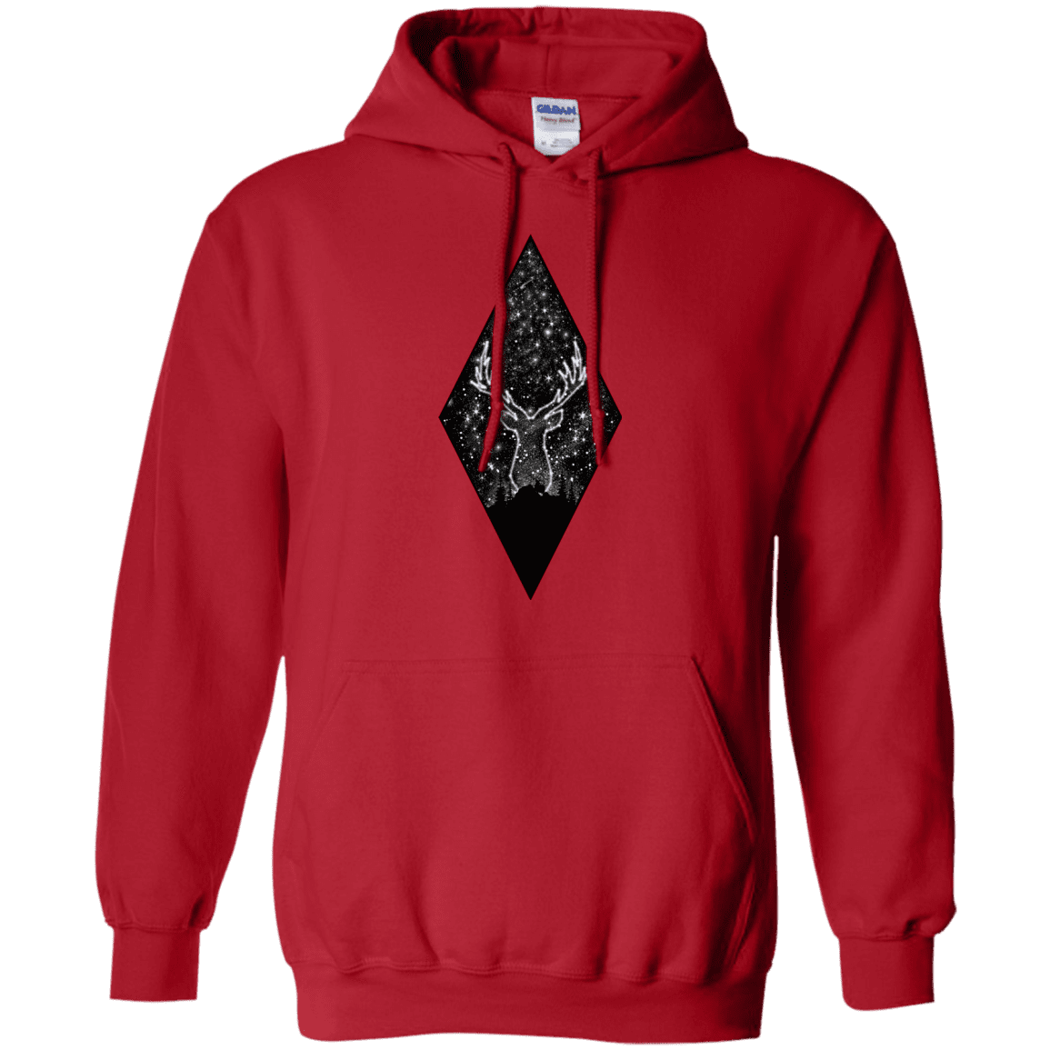 Sweatshirts Red / S Antler Stars Pullover Hoodie