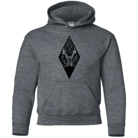 Sweatshirts Dark Heather / YS Antler Stars Youth Hoodie