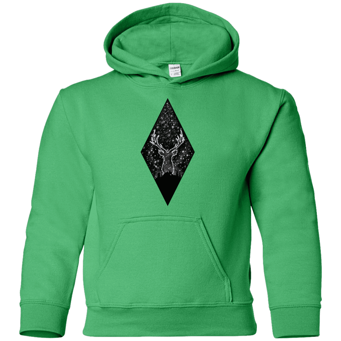 Sweatshirts Irish Green / YS Antler Stars Youth Hoodie