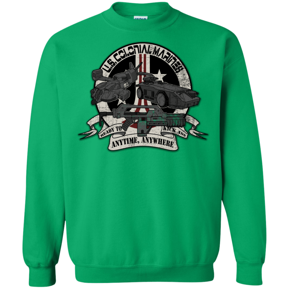 Sweatshirts Irish Green / Small Anytime Anywhere Crewneck Sweatshirt