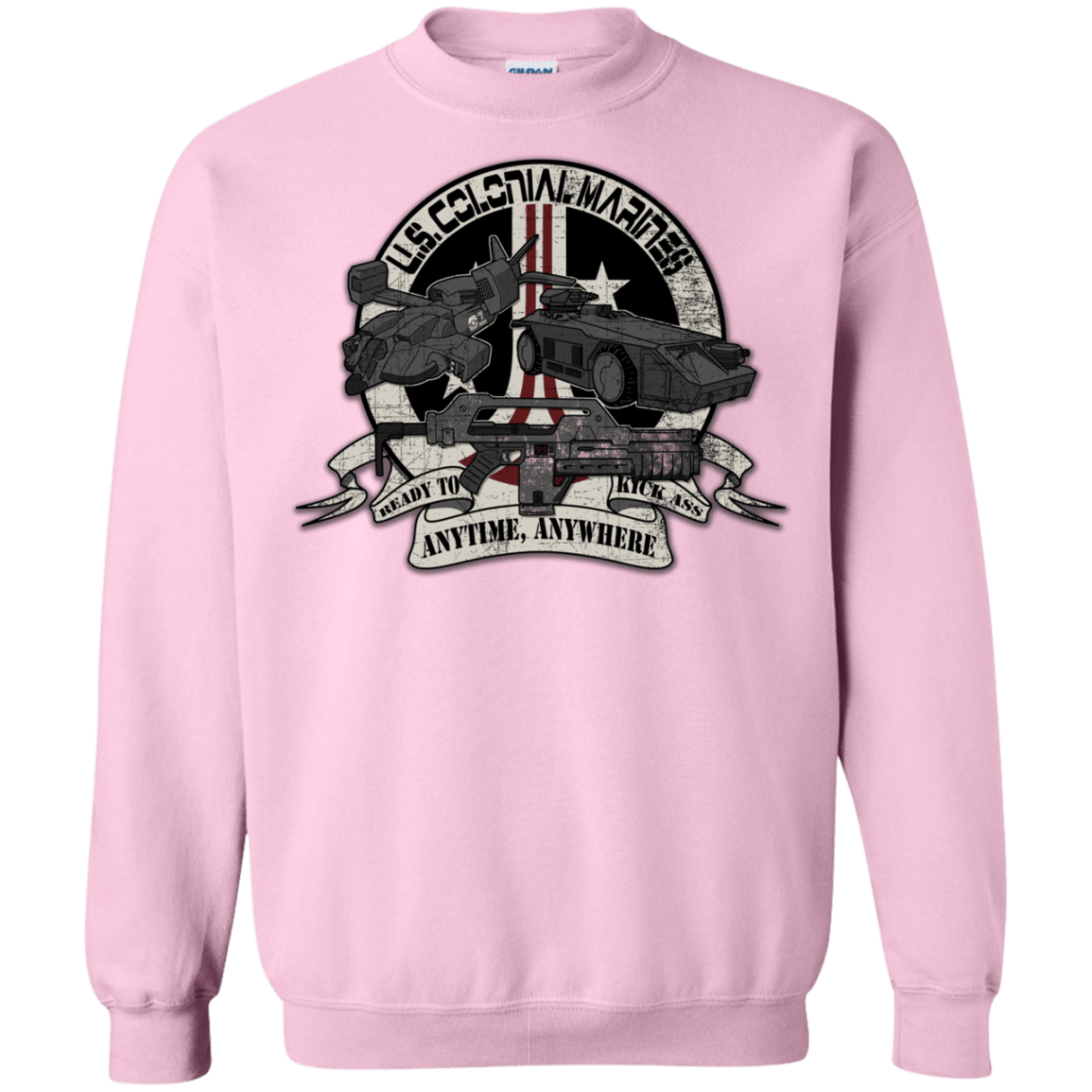 Sweatshirts Light Pink / Small Anytime Anywhere Crewneck Sweatshirt