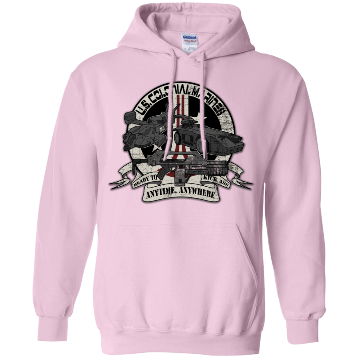 Sweatshirts Light Pink / Small Anytime Anywhere Pullover Hoodie