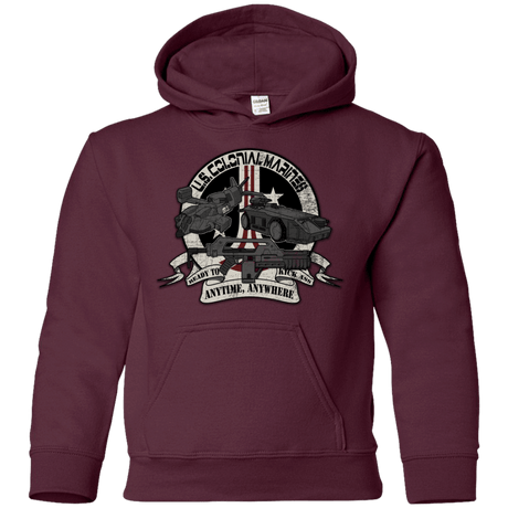 Sweatshirts Maroon / YS Anytime Anywhere Youth Hoodie