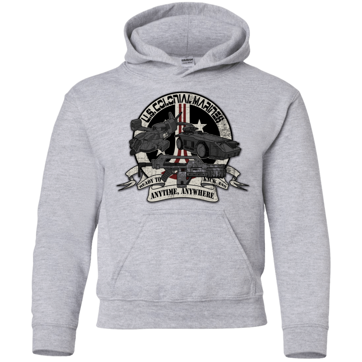 Sweatshirts Sport Grey / YS Anytime Anywhere Youth Hoodie