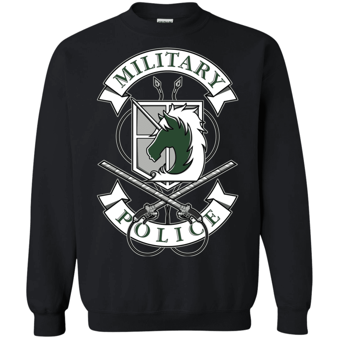 Sweatshirts Black / S AoT Military Police Crewneck Sweatshirt