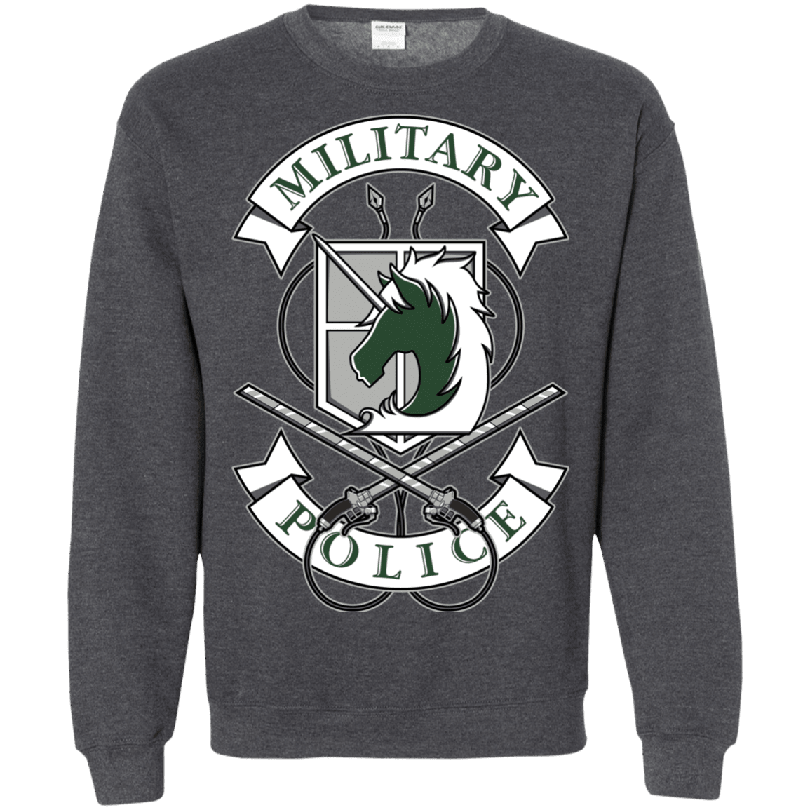 Sweatshirts Dark Heather / S AoT Military Police Crewneck Sweatshirt