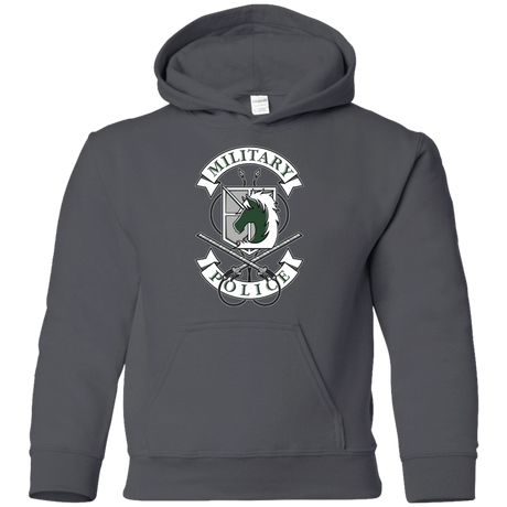 Sweatshirts Charcoal / YS AoT Military Police Youth Hoodie