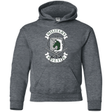 Sweatshirts Dark Heather / YS AoT Military Police Youth Hoodie
