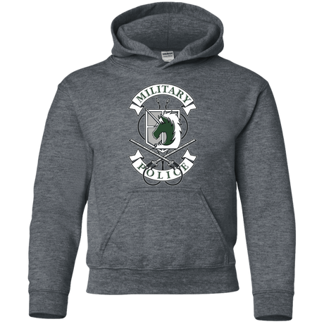 Sweatshirts Dark Heather / YS AoT Military Police Youth Hoodie