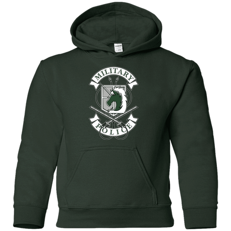 Sweatshirts Forest Green / YS AoT Military Police Youth Hoodie