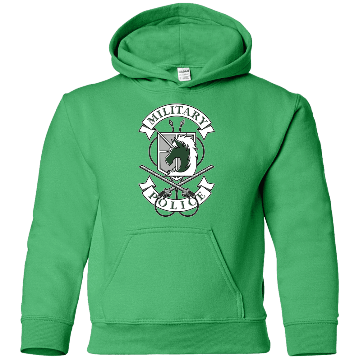 Sweatshirts Irish Green / YS AoT Military Police Youth Hoodie