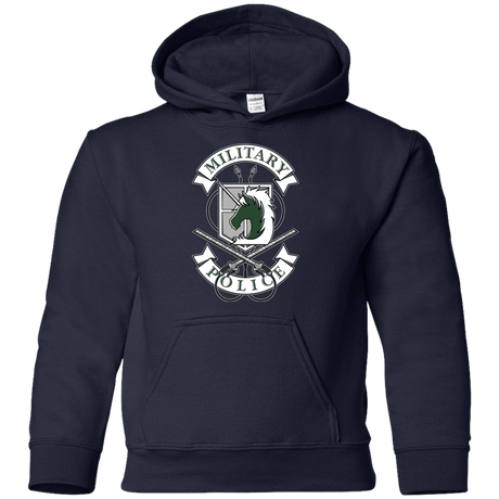 Sweatshirts Navy / YS AoT Military Police Youth Hoodie