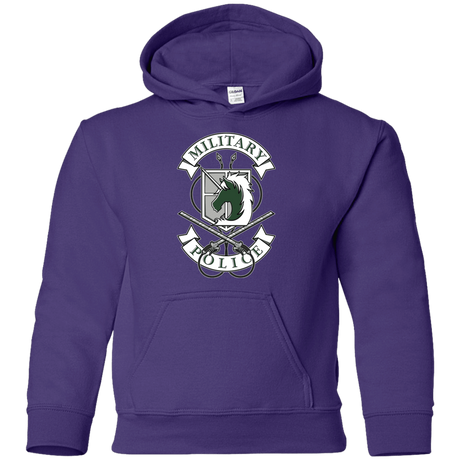 Sweatshirts Purple / YS AoT Military Police Youth Hoodie