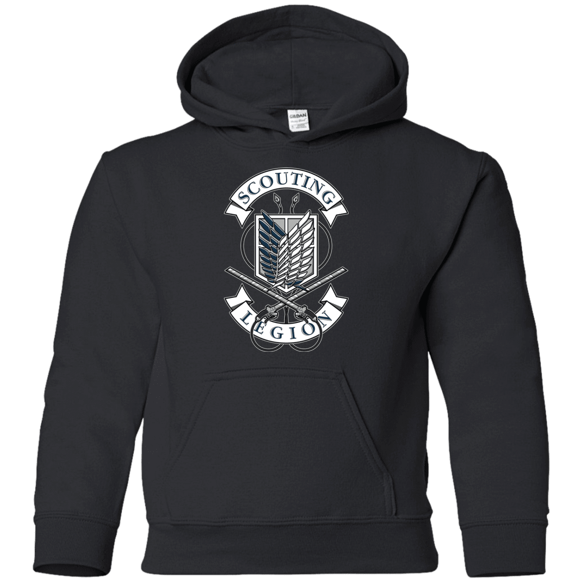 Sweatshirts Black / YS AoT Scouting Legion Youth Hoodie